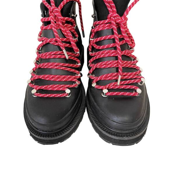 RAG & BONE Compass Rubber Hiking Rain Booties in Black Size 6 - Picture 7 of 16